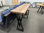 Soild Walnut 36" Height Console Table - Fractal Designs Inc