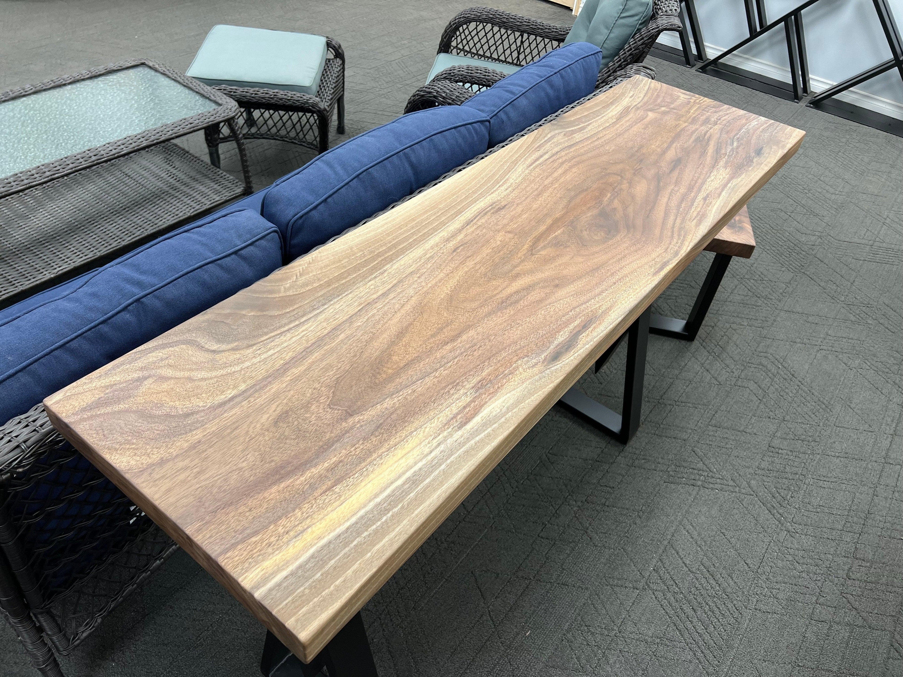 Soild Walnut 36" Height Console Table - Fractal Designs Inc