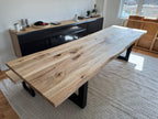 Custom Made Rectangle Dimensional Wormy Maple Table - Fractal Designs Inc