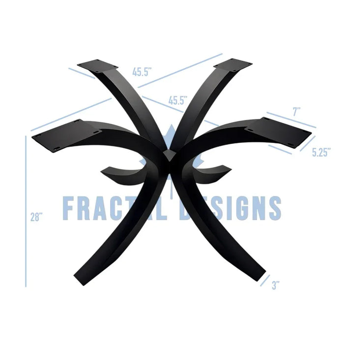 28” Flowy Starburst Furniture Base 46"X46", 1 Set