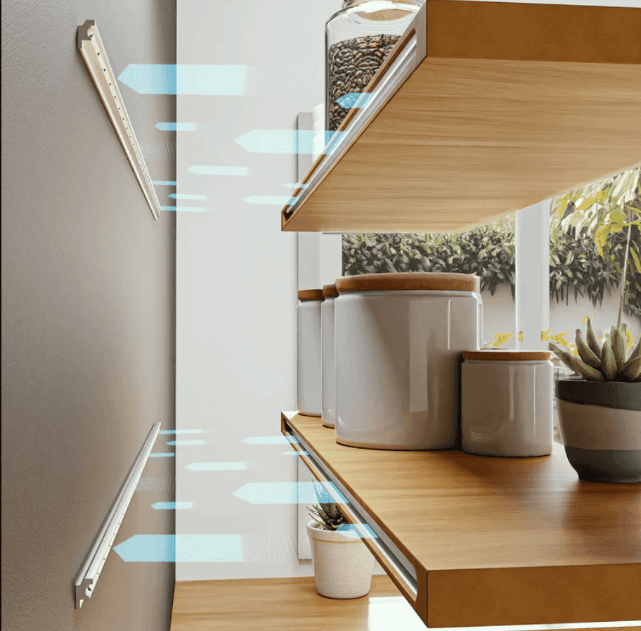 White Oak Floating Shelf - Fractal Designs Inc
