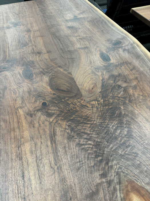 Live edge walnut dining table 84L 43W