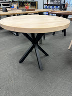 Custom Made Round Clear Maple Table - Fractal Designs Inc