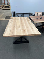 Custom Made Rectangle Dimensional Wormy Maple Table - Fractal Designs Inc