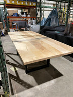 Custom Made Rectangle Dimensional Clear Maple Table - Fractal Designs Inc