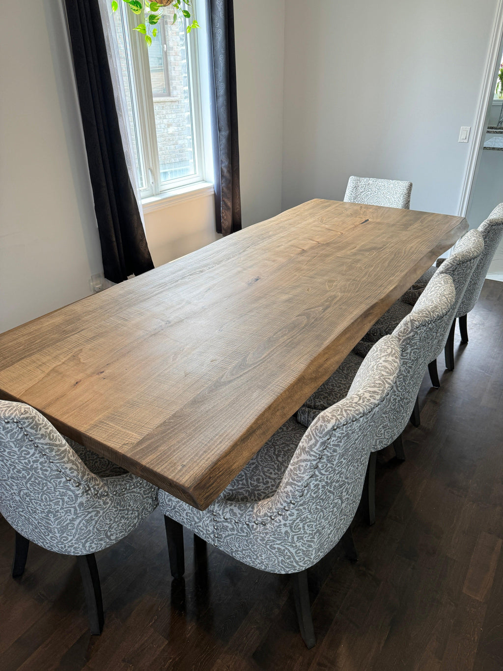Custom Made Rectangle Dimensional Wormy Maple Table - Fractal Designs Inc