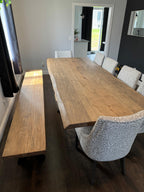 Custom Made Rectangle Dimensional Wormy Maple Table - Fractal Designs Inc