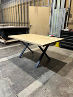 Custom Made Rectangle Dimensional Clear Maple Table - Fractal Designs Inc
