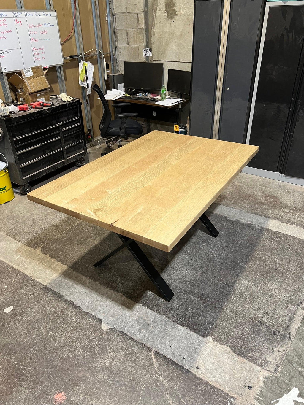 Custom Made Rectangle Dimensional Clear Maple Table - Fractal Designs Inc