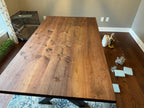 Custom Made Rectangle Dimensional Walnut Table - Fractal Designs Inc