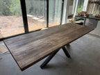 Custom Made Rectangle Dimensional Wormy Maple Table - Fractal Designs Inc