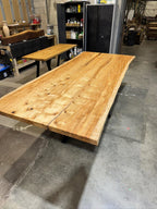 Custom Made Rectangle Book Matched Maple Table - Fractal Designs Inc