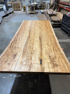 Custom Made Rectangle Book Matched Maple Table - Fractal Designs Inc