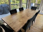 Custom Made Rectangle Dimensional Wormy Maple Table - Fractal Designs Inc