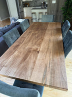 Custom Made Rectangle Dimensional Wormy Maple Table - Fractal Designs Inc