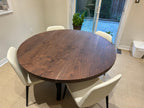Custom Made Round Walnut Table - Fractal Designs Inc
