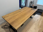 Custom Made Rectangle Dimensional Oak Table - Fractal Designs Inc