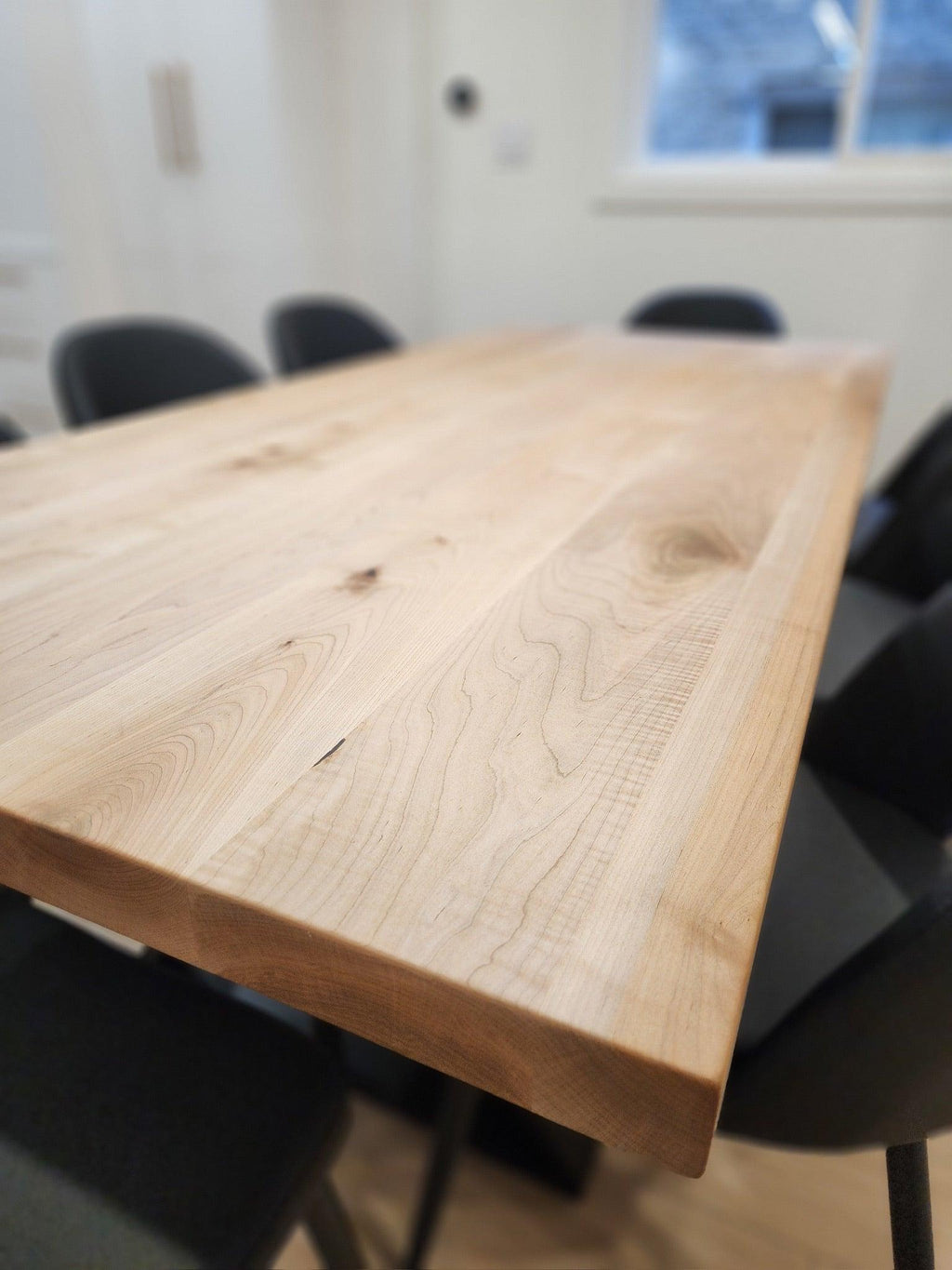 Custom Made Rectangle Dimensional Clear Maple Table - Fractal Designs Inc