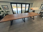 Custom Made Rectangle Dimensional Walnut Table - Fractal Designs Inc
