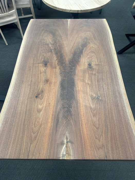 Live Edge Walnut Dining Table 66L 40W