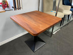 Table carrée de bistrot/de jeu en acajou - 80 x 80 cm
