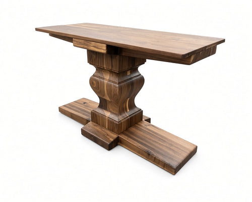Base de pedestal de madera dura Montreal de 28" de 28x48, 1 juego