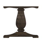 Wooden Trestle Table Legs - Pinwheel Table Base - Fractal Designs Inc