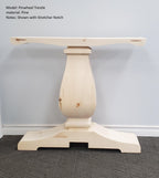 Wooden Trestle Table Legs - Pinwheel Table Base - Fractal Designs Inc