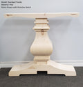 Wooden Trestle Table Leg - Standard Table Base - Fractal Designs Inc