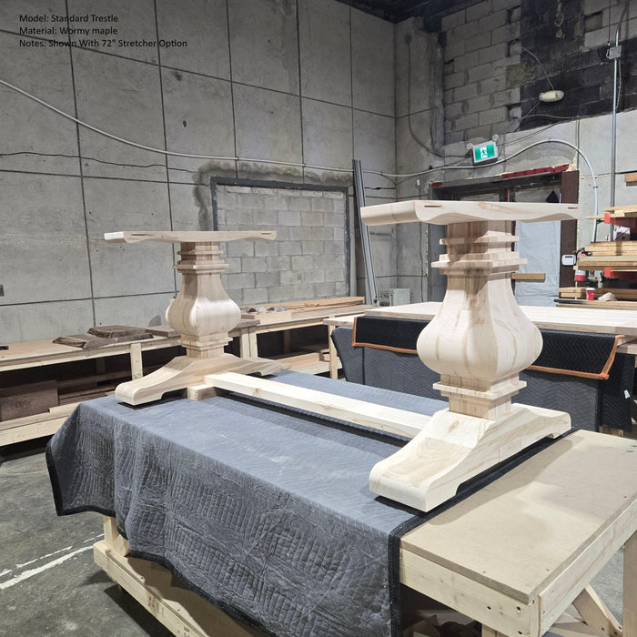 Wooden Trestle Table Leg - Standard Table Base