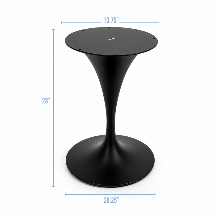 Base de mesa de bistró Tulip de 28", 1 pieza