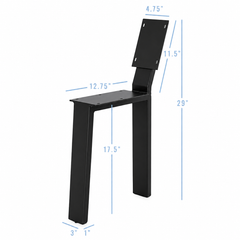 Pieds de banc de 18 po avec dossier, 1 paire