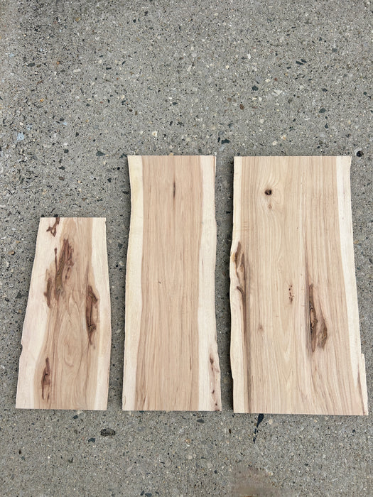 Hickory 4/4 Live Edge Charcuterie Board Packs