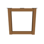 Pieds de meuble en bois dur, rectangulaires, 71 cm, 1 paire