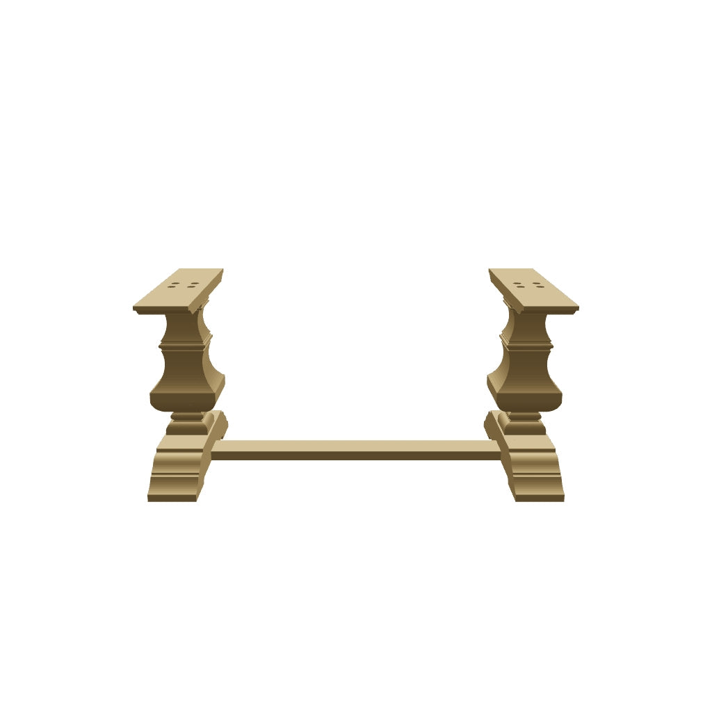 Wooden Trestle Table Leg/Base - Banks Trestle