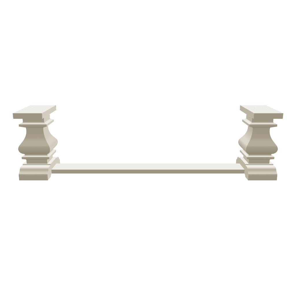 Wooden Square Turned Bench Leg/Base - Chunky Trestle