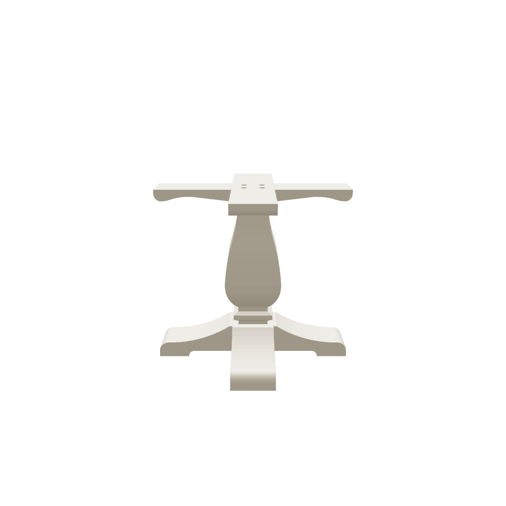 Base de mesa con pedestal de madera - Pata de mesa estándar 