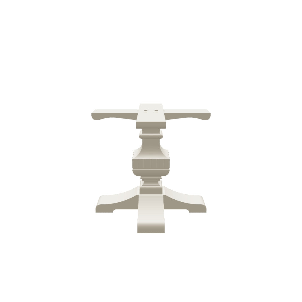 Wooden Pedestal Table Base - Tweed Table Leg
