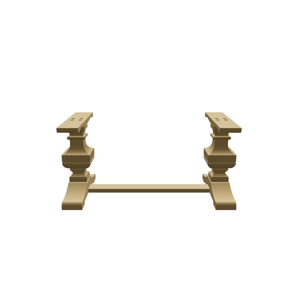 Wooden Trestle Table Leg - Tweed Trestle Base
