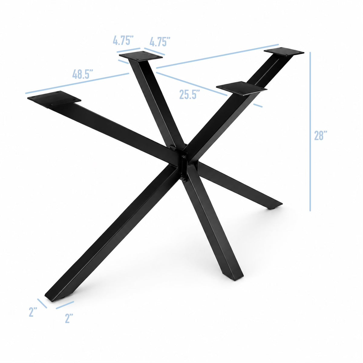 Base de meuble Starburst 28 po 26 po x 48 po, 1 ensemble