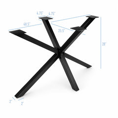 28” Starburst Furniture Base 26"X48", 1 Set