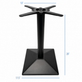 28” Square Bistro Table Base, 1 Piece