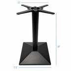 28” Square Bistro Table Base, 1 Piece