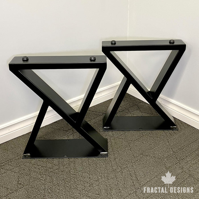 Patas para muebles en forma de Z de 16" - 13,5" de ancho