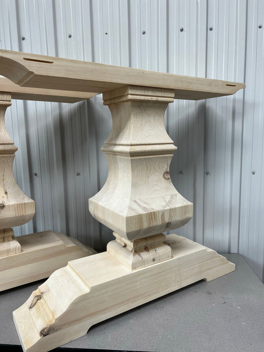 Wooden Trestle Table Leg/Base - Banks Trestle — Fractal Designs Inc