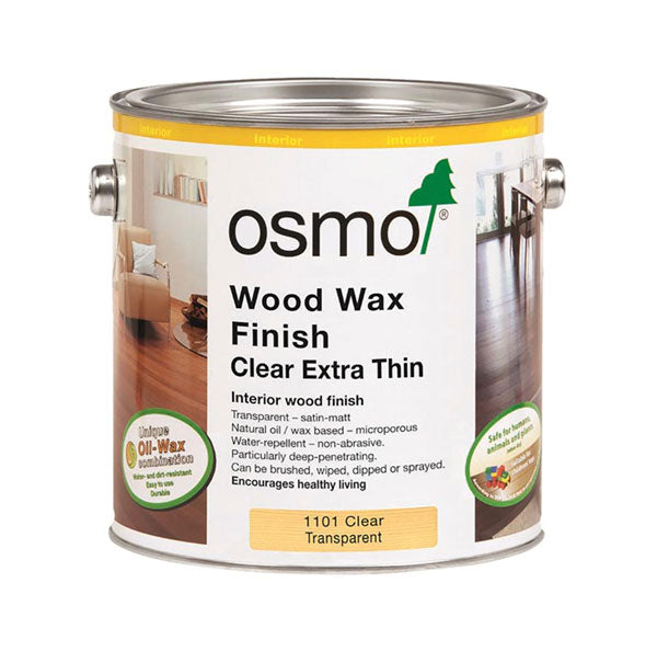 OSMO Wood Wax Finish Clear Extra Thin 750 mL Fractal Designs Inc