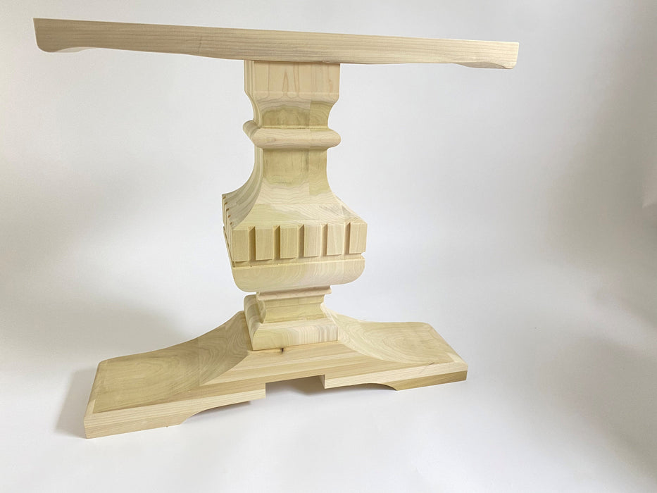 Wooden Trestle Table Leg - Tweed Trestle Base — Fractal Designs Inc