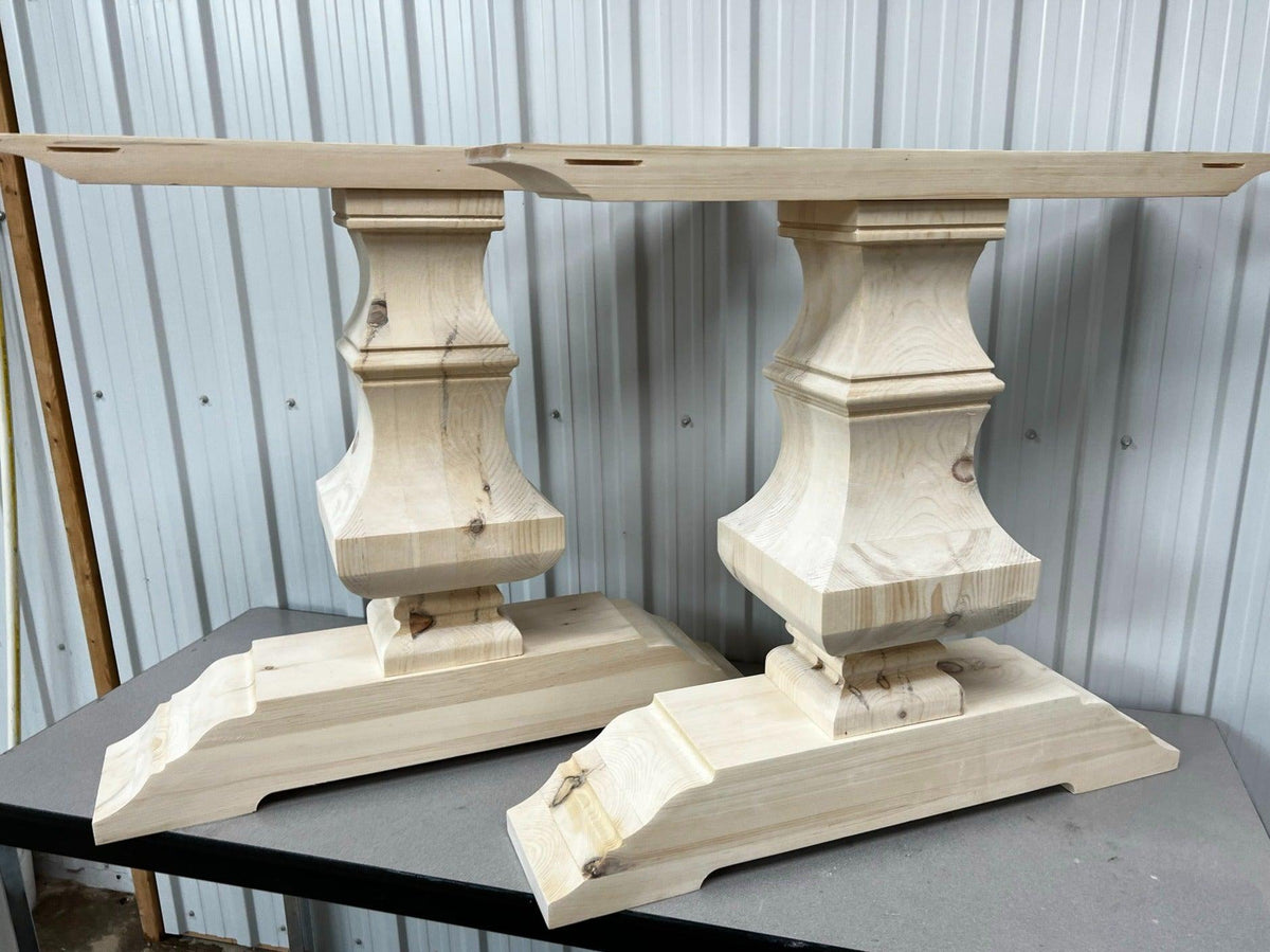 Wooden Trestle Table Leg/Base - Banks Trestle - Fractal Designs Inc