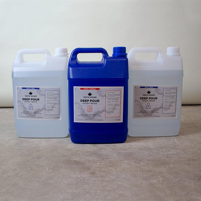 Deep Pour Epoxy 2:1 Ratio (Price Per 15 Litre Kit) - Fractal Designs Inc