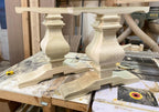 Wooden Trestle Table Leg - Standard Table Base - Fractal Designs Inc
